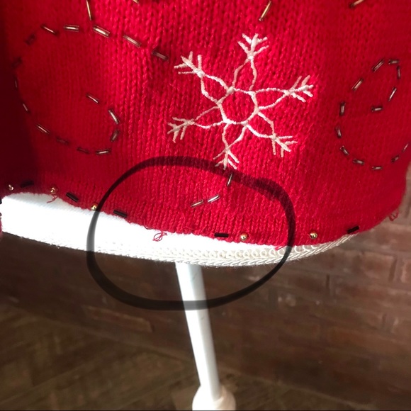 Christmas Vest Designers Originals Joy Snowflake - Picture 7 of 8